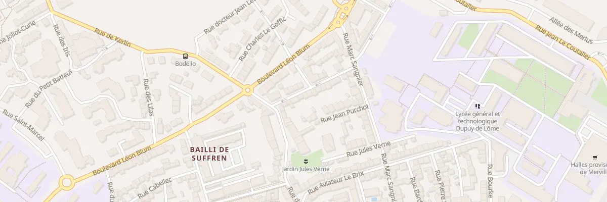 Plan du 22 Rue Jacques Bonsergent à Lorient