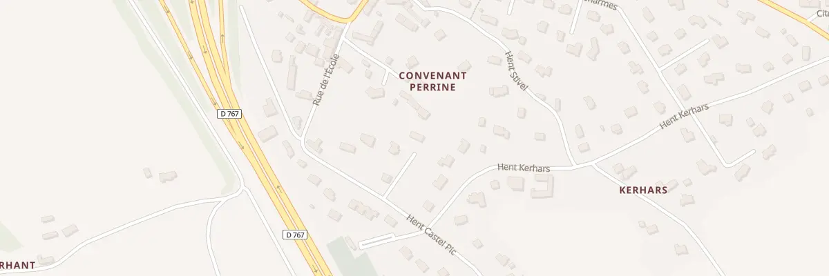 Plan du 19 Hent Castel Pic à Caouënnec-Lanvézéac