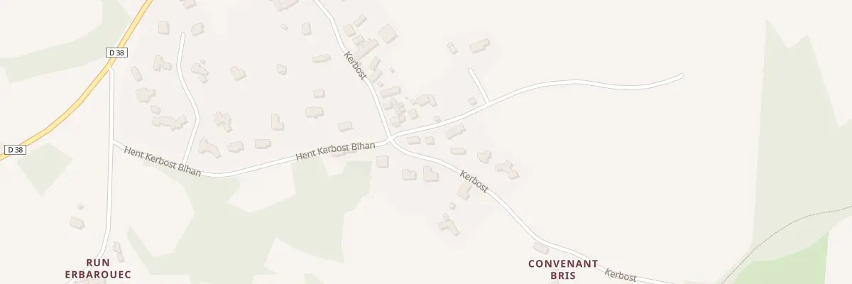 Plan du 29 Rue de Kerbost à Trélévern