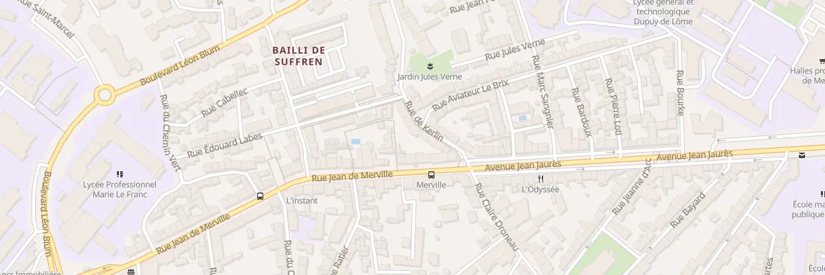 Plan du 12 Rue de Kerlin à Lorient