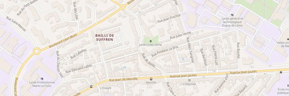 Plan du 15 Rue de Kerlin à Lorient