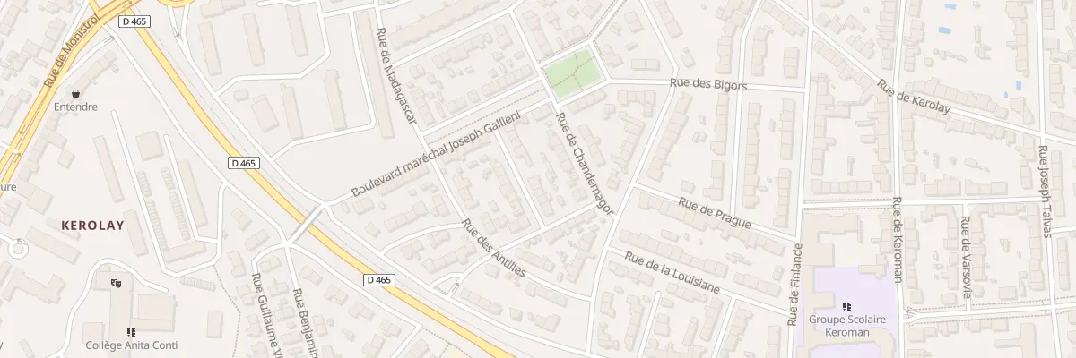Plan du 8 Rue du Cambodge à Lorient
