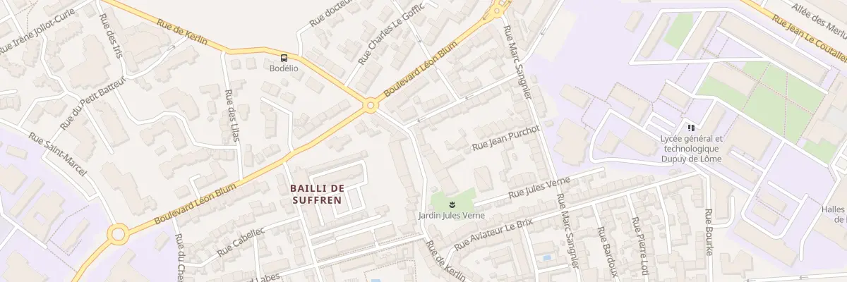 Plan du 33 Rue de Kerlin à Lorient
