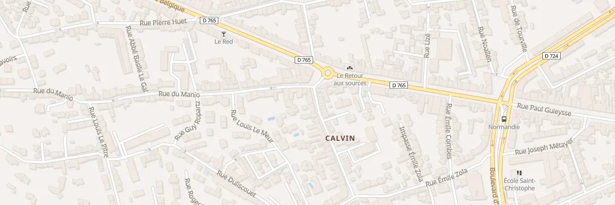 Plan du 1 Rue de Calvin à Lorient