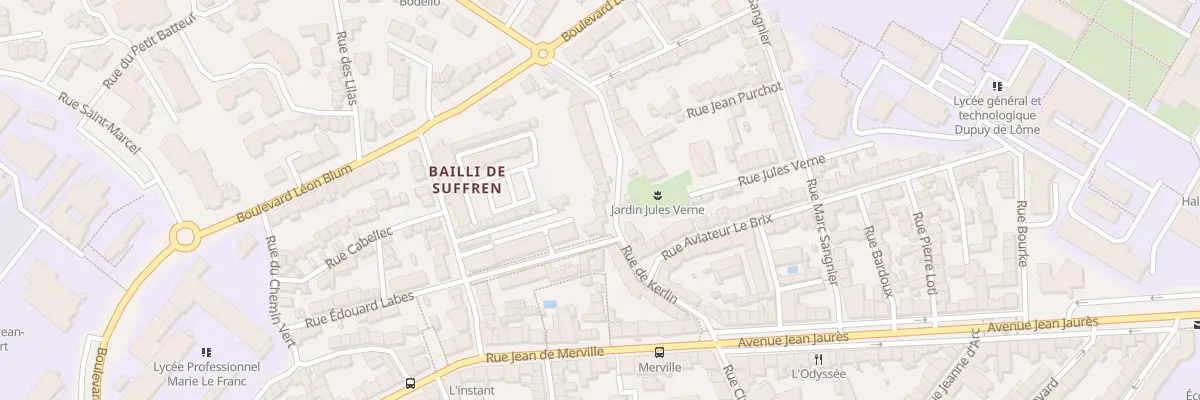 Plan du 24 Rue de Kerlin à Lorient