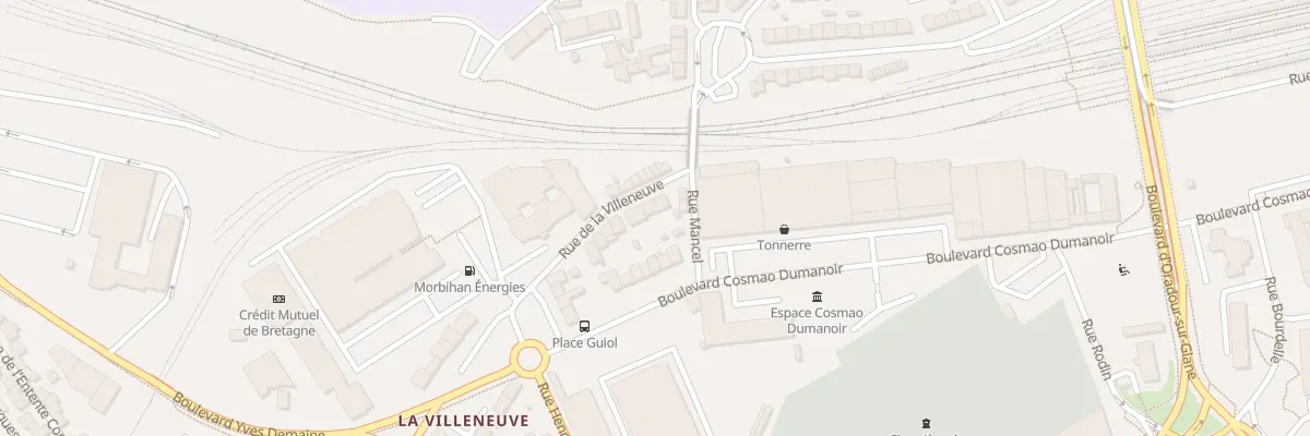 Plan du 4 Rue de la Villeneuve à Lorient