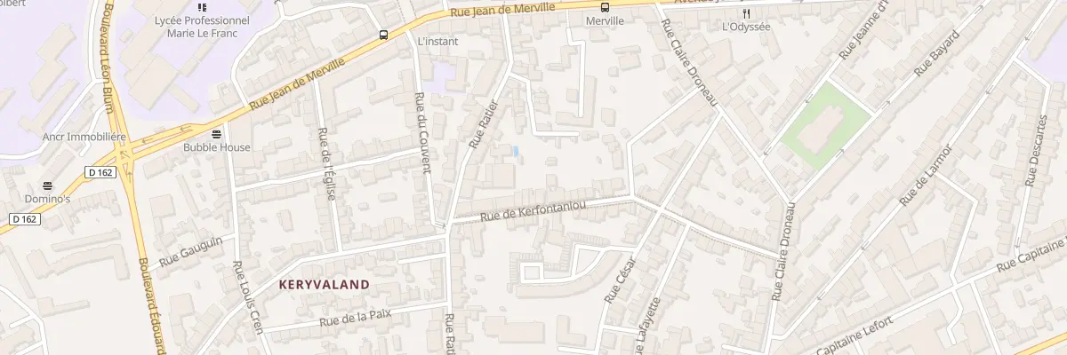 Plan du 43 Rue Kerfontaniou à Lorient