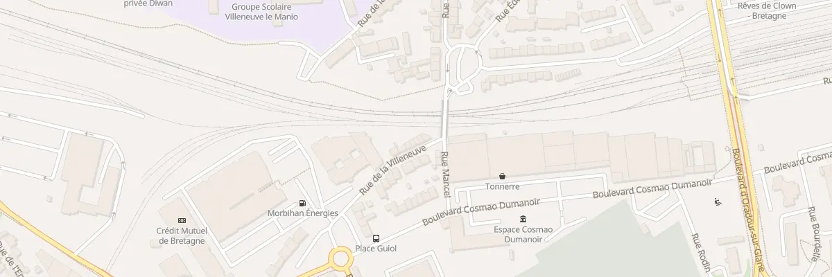 Plan du 7 Rue de la Villeneuve à Lorient