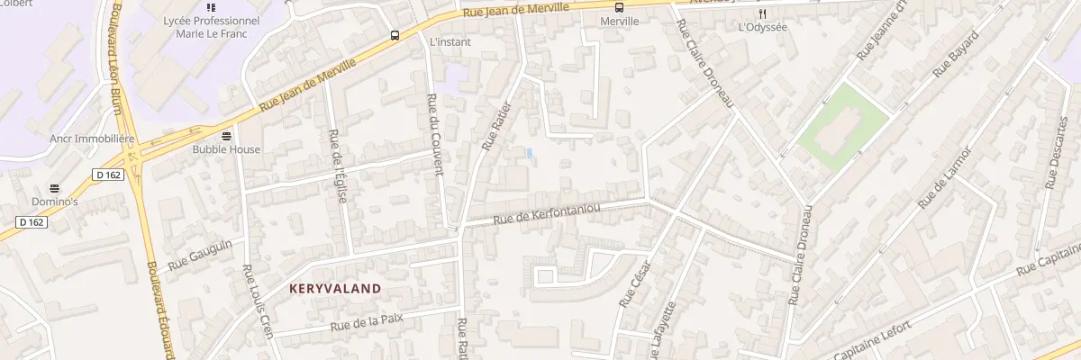 Plan du 45 Rue Kerfontaniou à Lorient