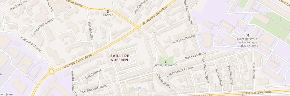 Plan du 30 Rue de Kerlin à Lorient