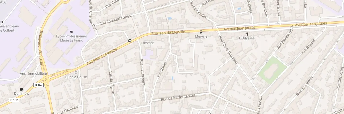Plan du 14 Rue Ratier à Lorient
