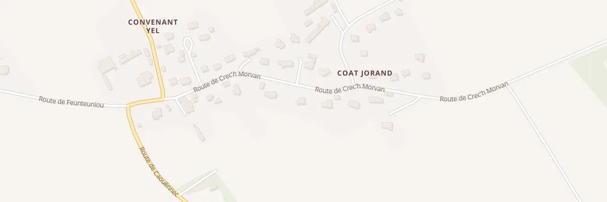 Plan du 9001 Coat Jorand à Rospez