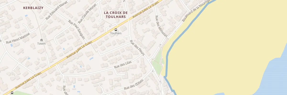 Plan du 68 Rue des Fleurs à Larmor-Plage
