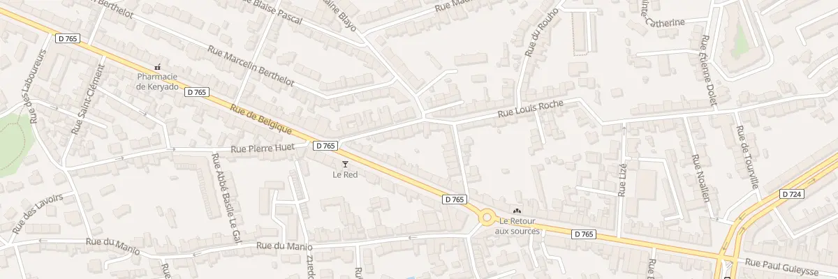Plan du 100 Rue Louis Roche à Lorient