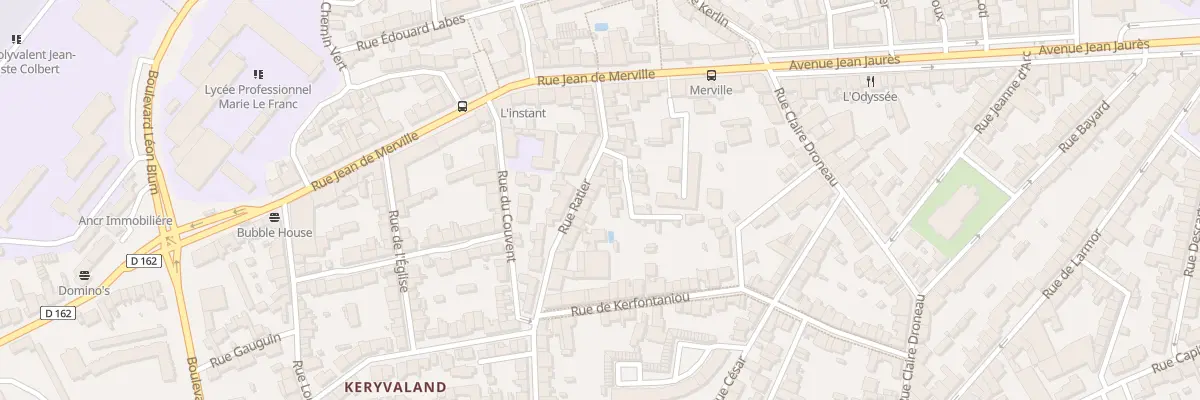 Plan du 20 Rue Ratier à Lorient