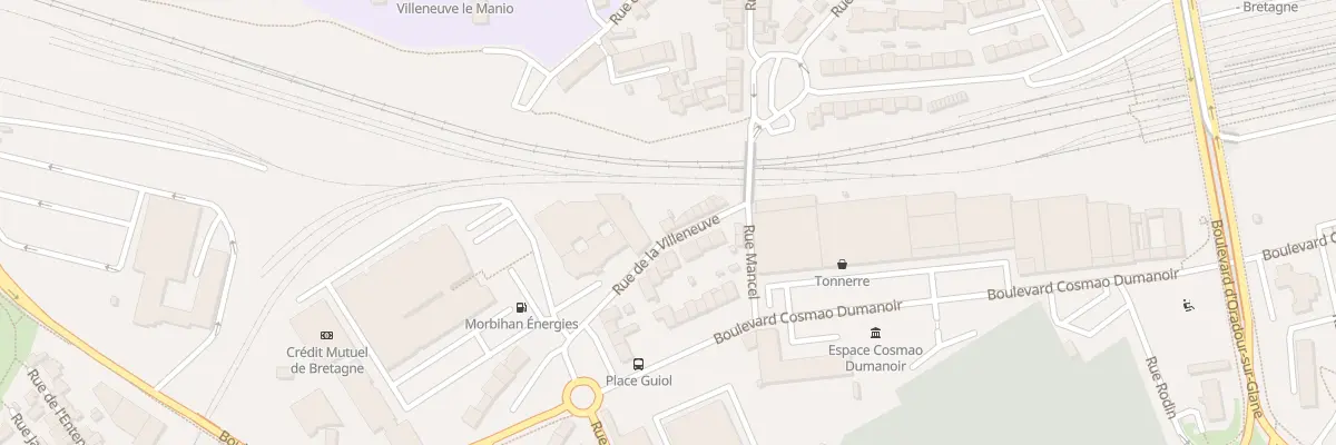 Plan du 15 Rue de la Villeneuve à Lorient