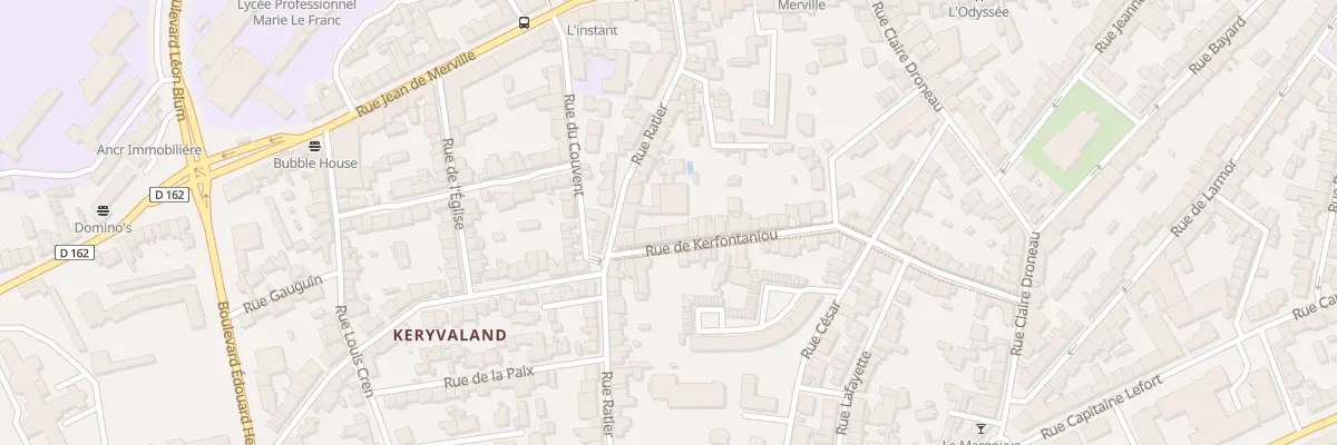 Plan du 47B Rue Kerfontaniou à Lorient