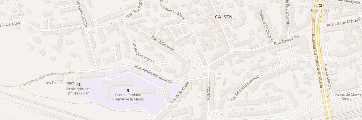 Plan du 10 Rue Duliscouët à Lorient