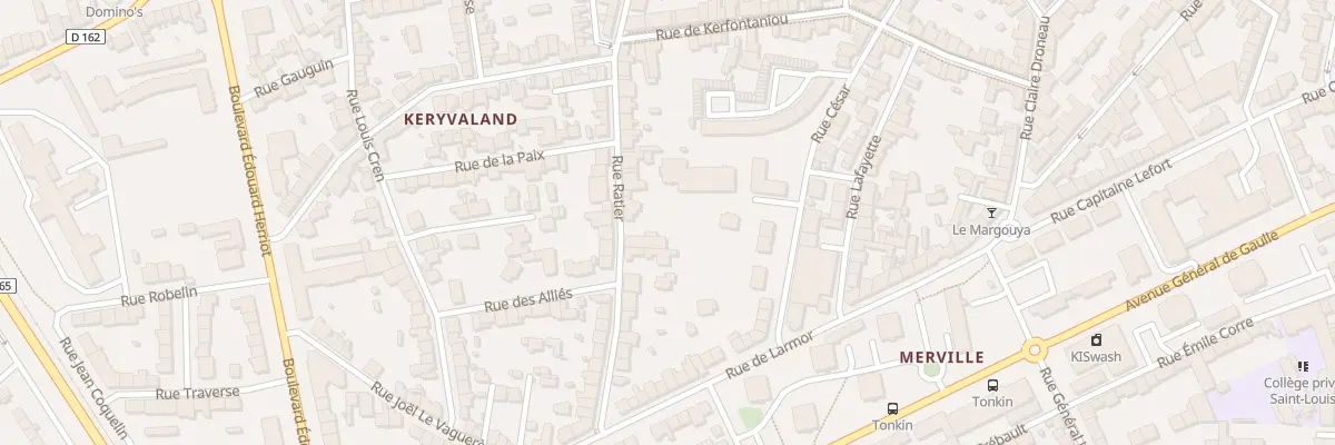 Plan du 58 Rue Ratier à Lorient