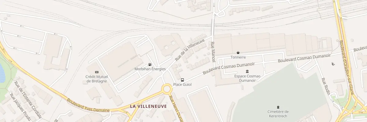 Plan du 14 Rue de la Villeneuve à Lorient