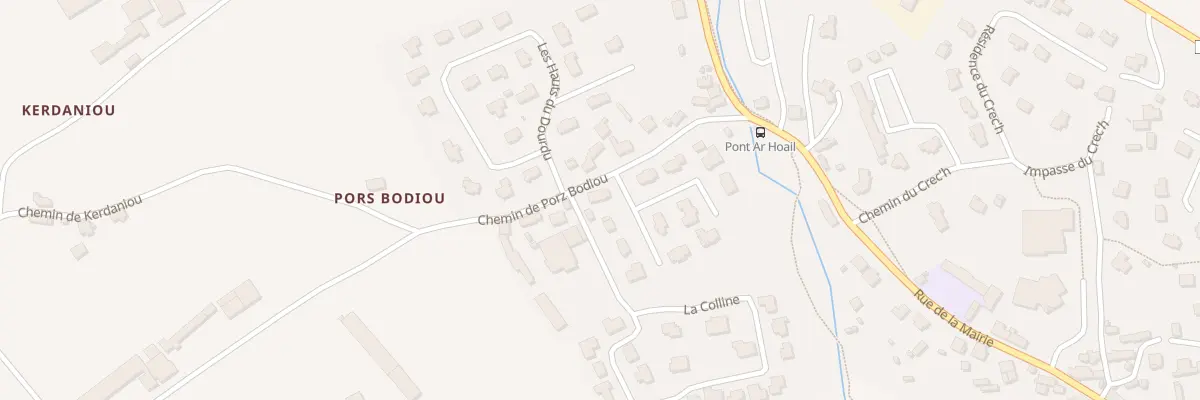 Plan du 2 Res Pors Bodiou à Kermaria-Sulard