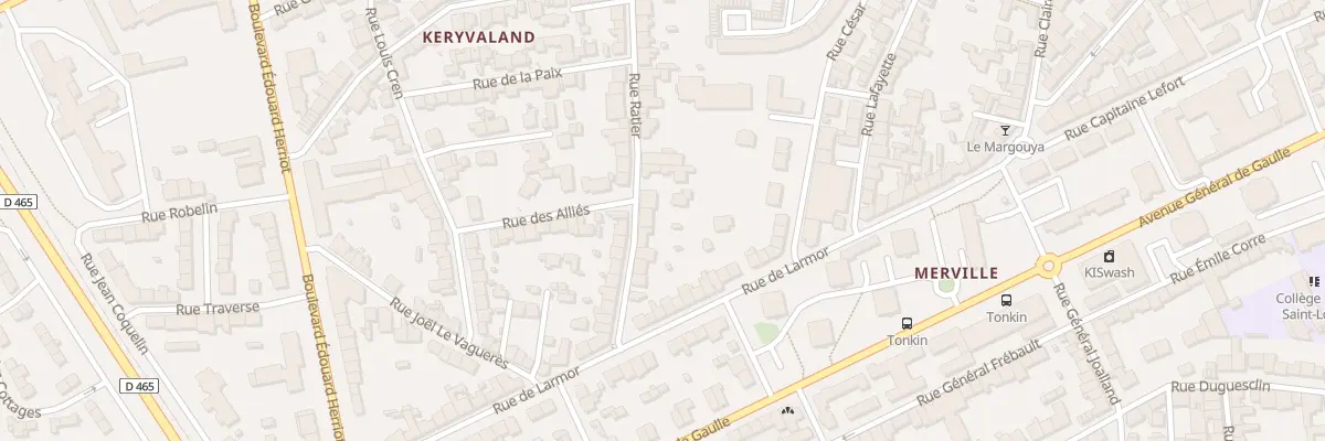 Plan du 68 Rue Ratier à Lorient