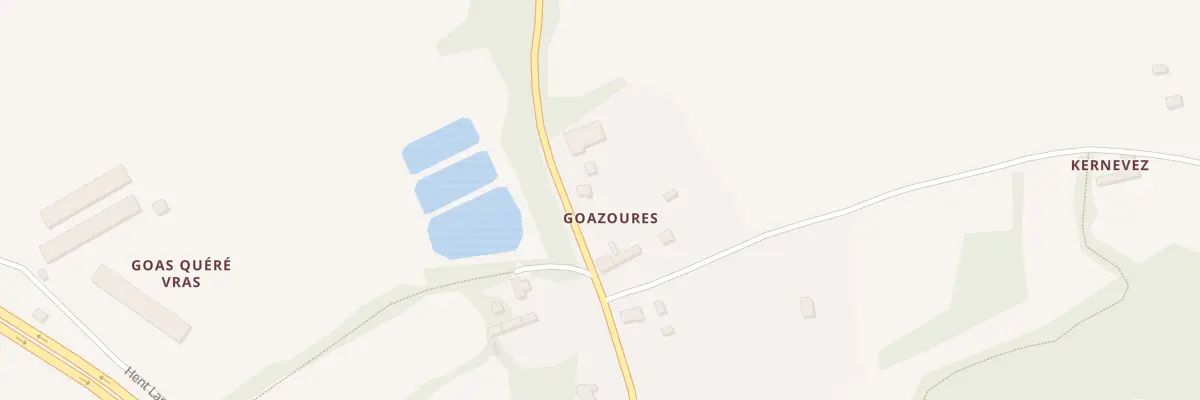 Plan du 34 Goas Oures à Caouënnec-Lanvézéac