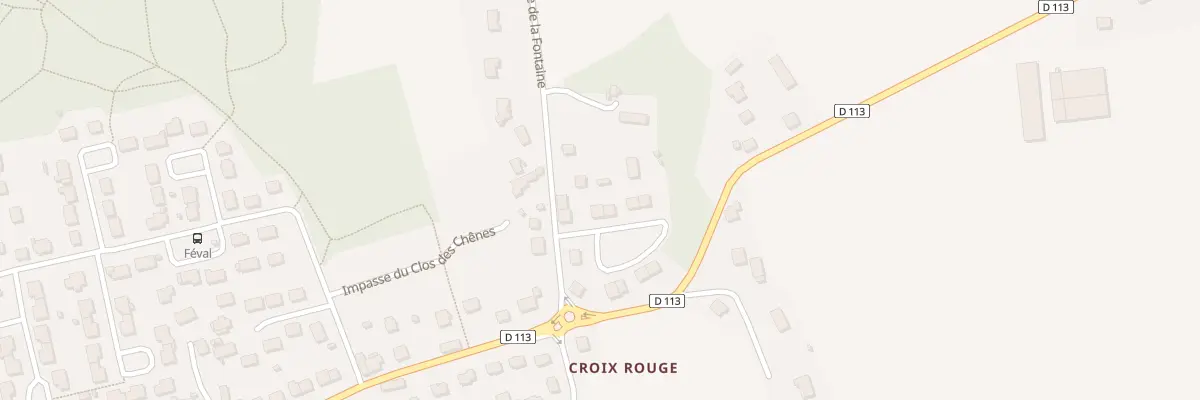 Plan du 1 Rue de Lann er Groez Rhu à Cléguer