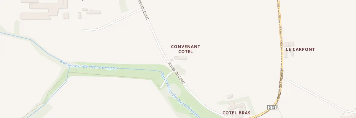 Plan du 5037 Convenant Cotel à Rospez