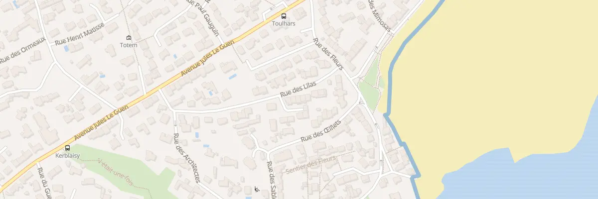 Plan du 21 Rue des Lilas à Larmor-Plage