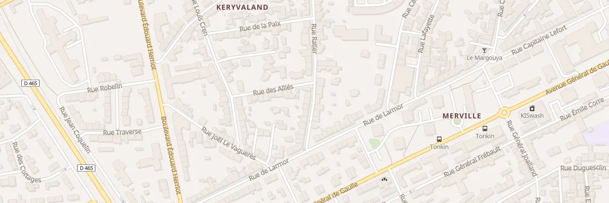 Plan du 77 Rue Ratier à Lorient