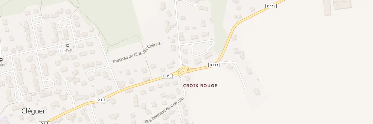 Plan du 4 Rue de Lann er Groez Rhu à Cléguer