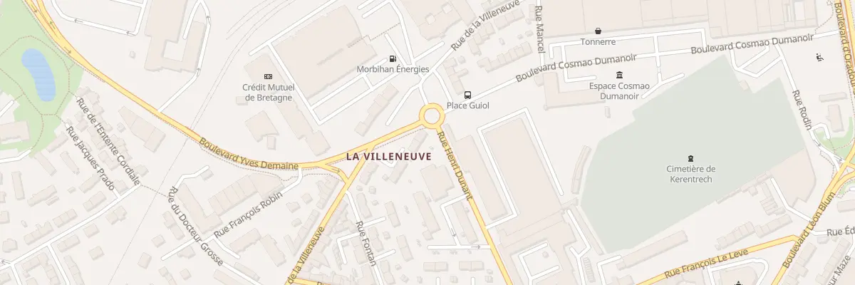 Plan du 42 Rue de la Villeneuve à Lorient
