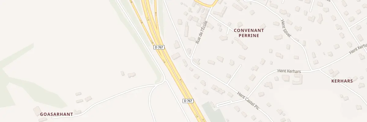 Plan du 4 Hent Castel Pic à Caouënnec-Lanvézéac