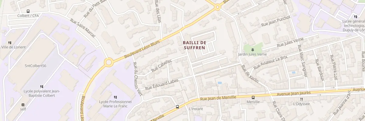 Plan du 4 Rue Cabellec à Lorient