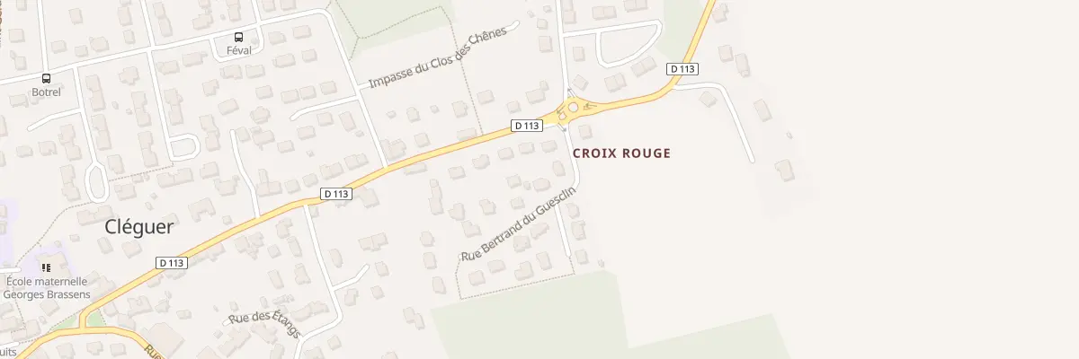Plan du 6 Rue Bertrand Duguesclin à Cléguer