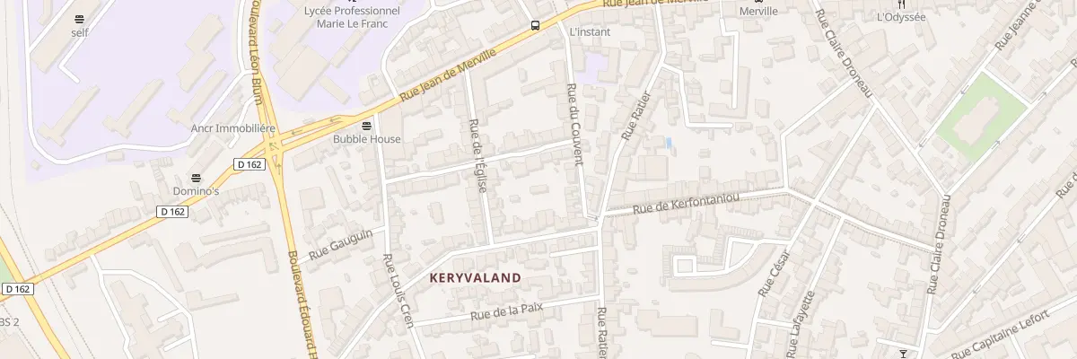 Plan du 8 Rue des Noyers à Lorient