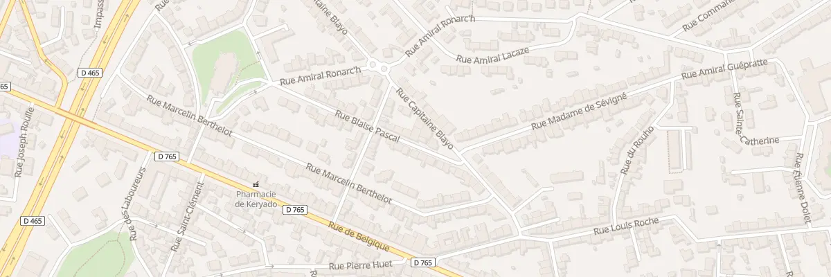 Plan du 5 Rue Blaise Pascal à Lorient