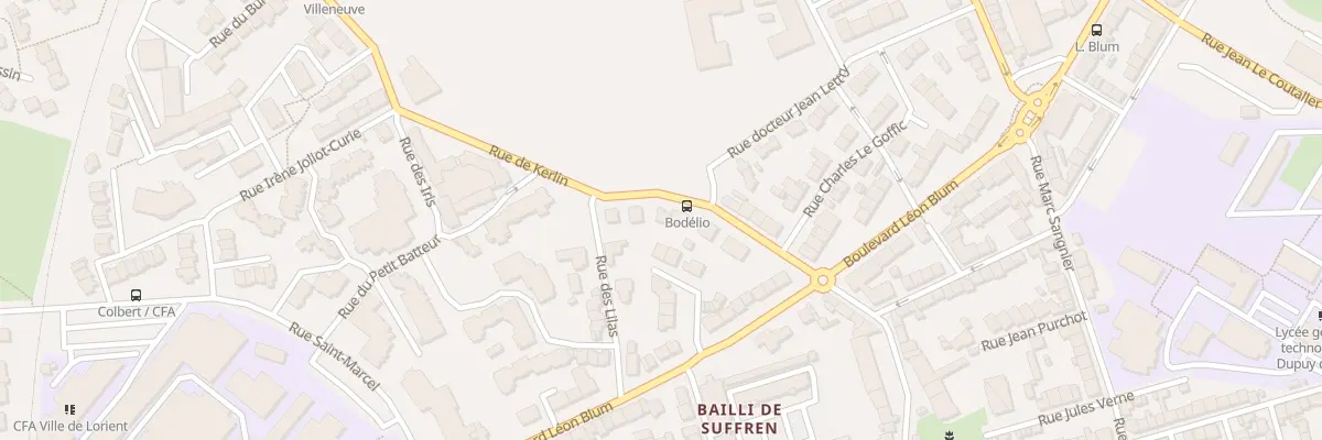 Plan du 52 Rue de Kerlin à Lorient