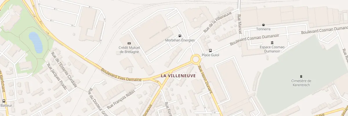 Plan du 43 Rue de la Villeneuve à Lorient