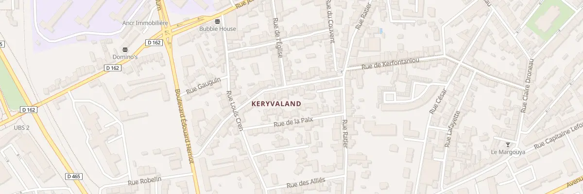 Plan du 16 Rue de Keryvaland à Lorient