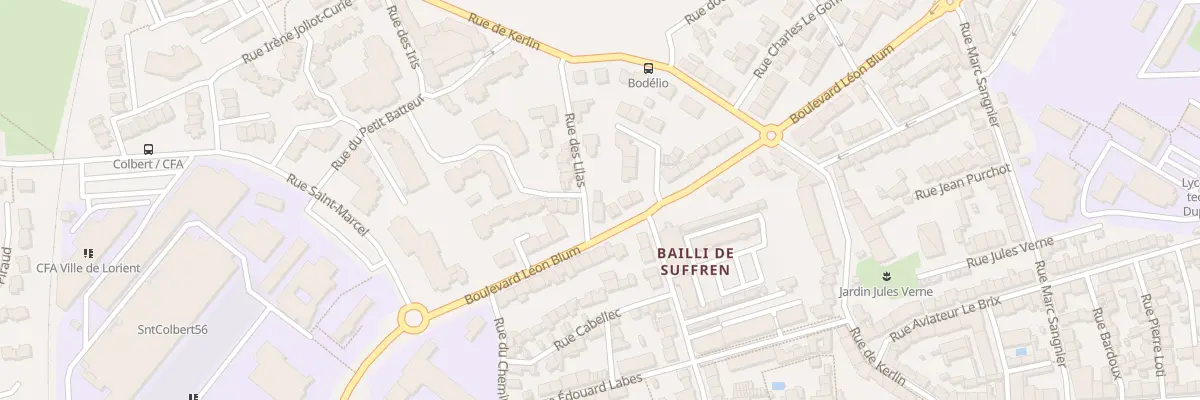 Plan du 10 Rue des Lilas à Lorient