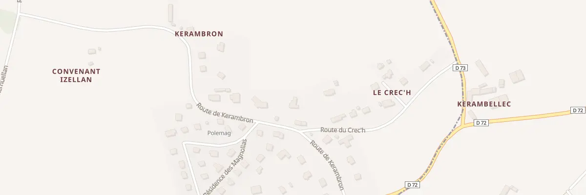 Plan du 20 Rte de Kerambron à Rospez