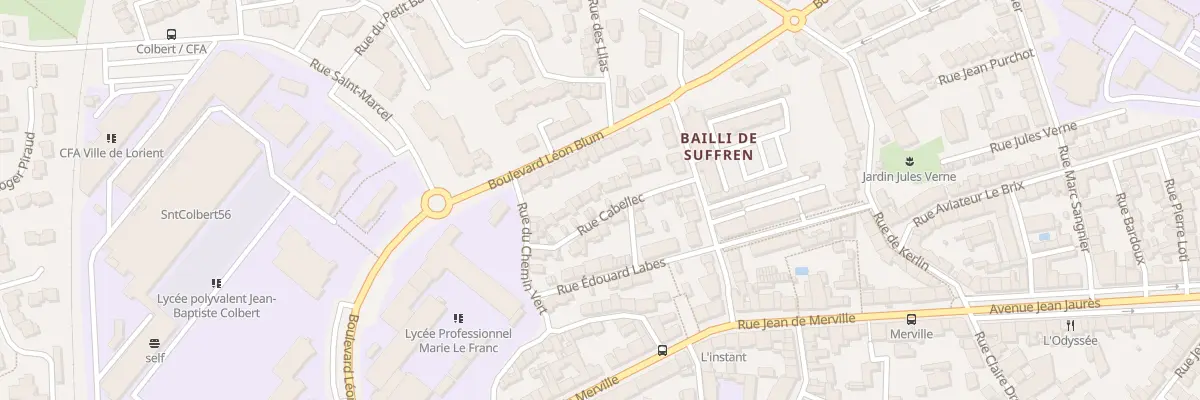 Plan du 15 Rue Cabellec à Lorient