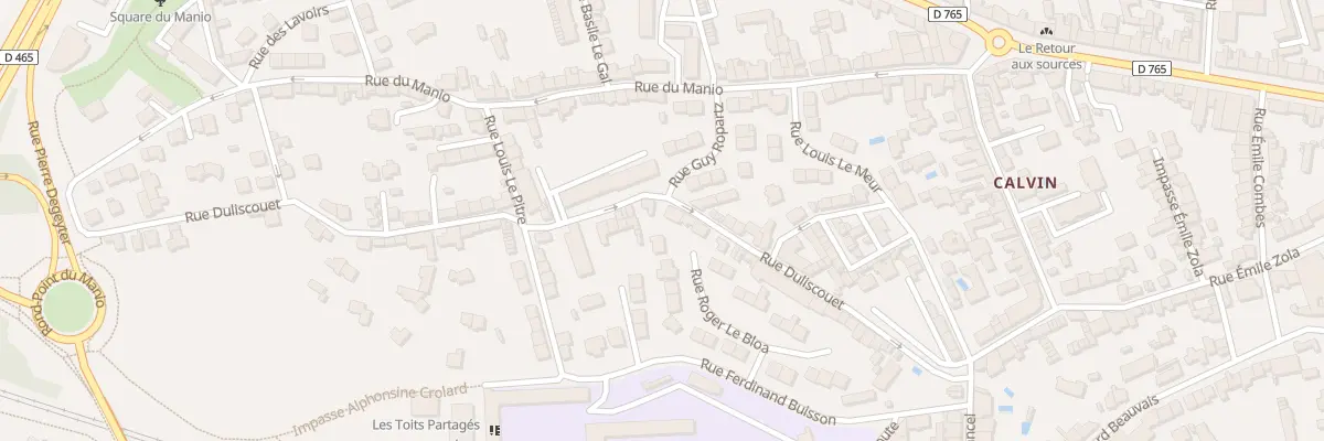 Plan du 42 Rue Duliscouët à Lorient