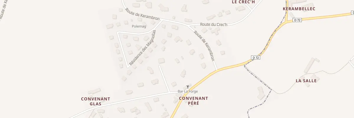Plan du 5010 Ar Crech à Rospez