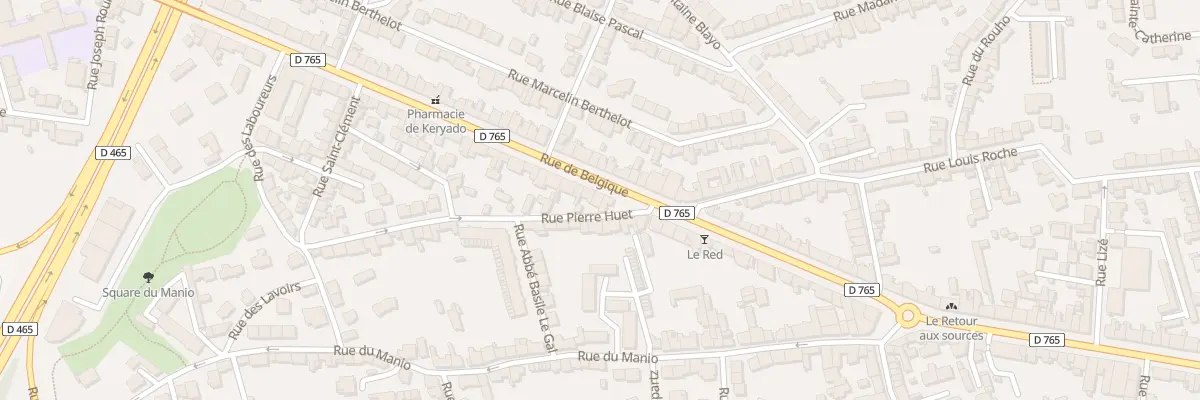 Plan du 7 Rue Pierre Huet à Lorient