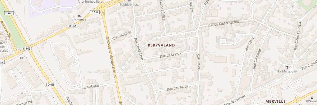 Plan du 23 Rue de la Paix à Lorient