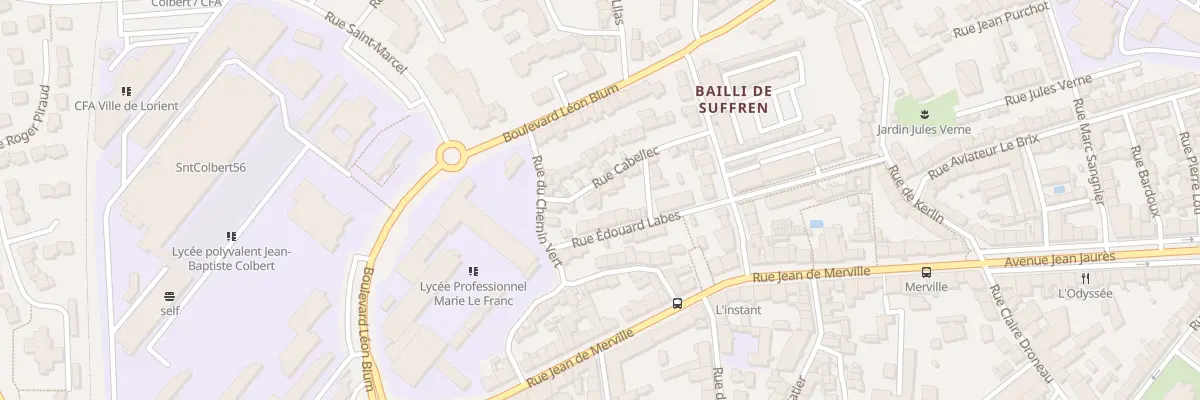 Plan du 18 Rue Cabellec à Lorient