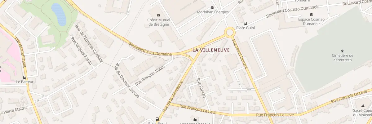 Plan du 57 Rue de la Villeneuve à Lorient